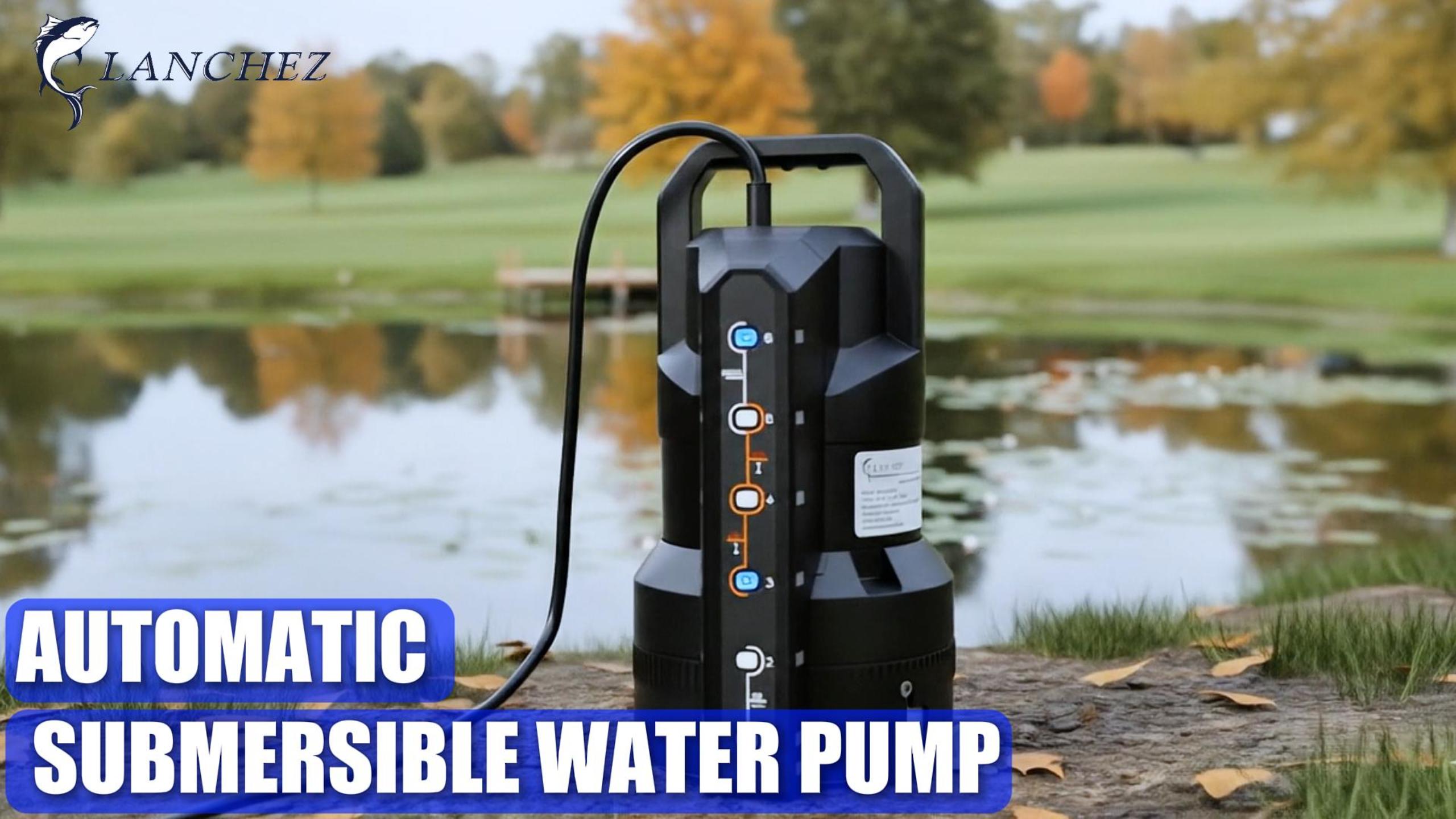 LANCHEZ Sump Pump with 6 Modes, Clean/Dirty Submersible Water Pump